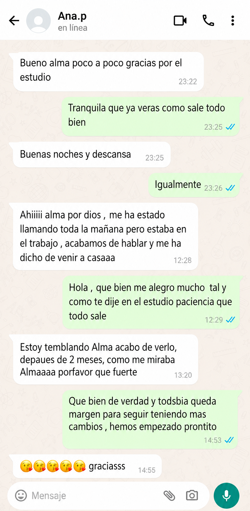 Conversación de cliente 1