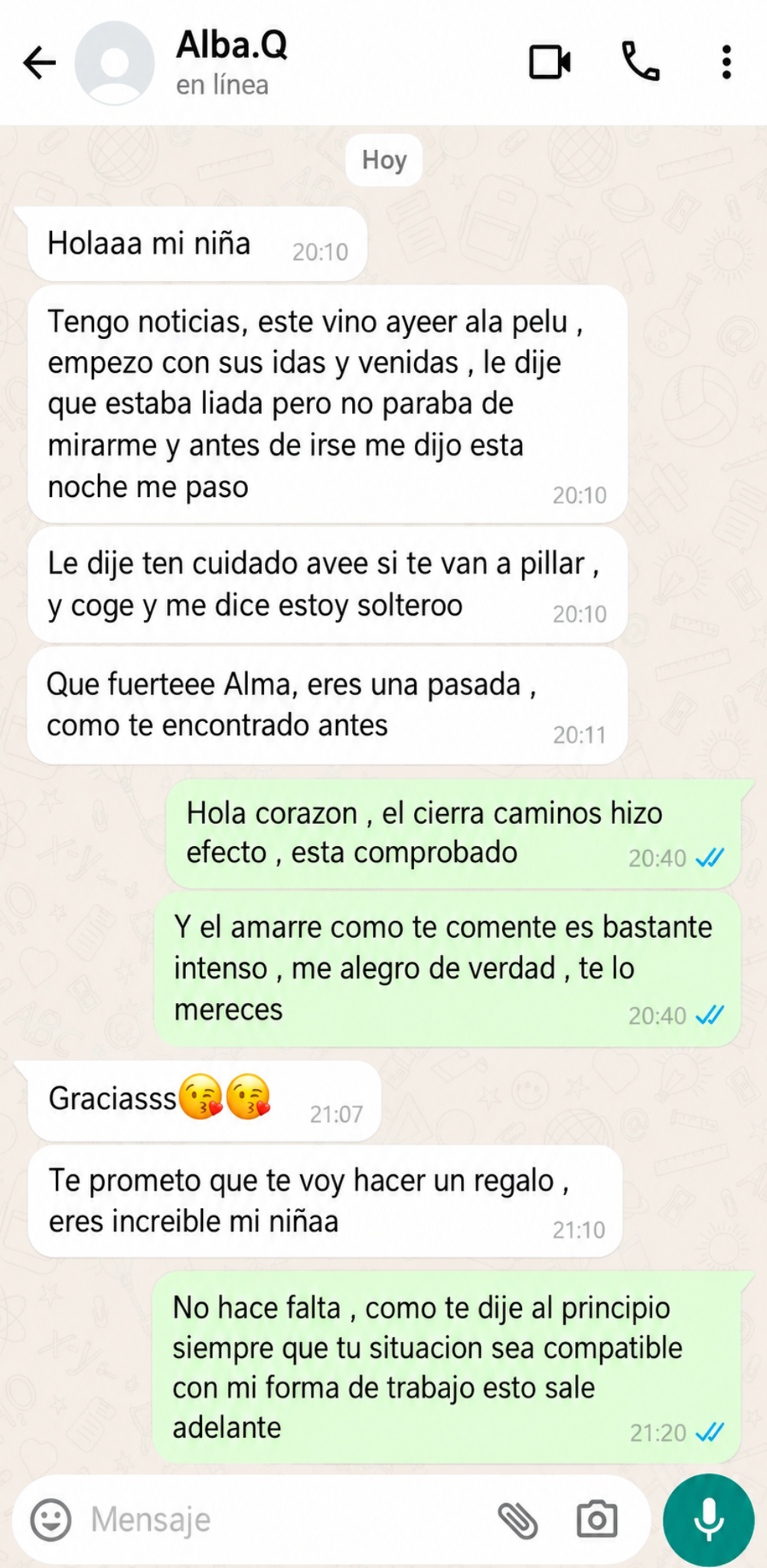 Conversación de cliente 4