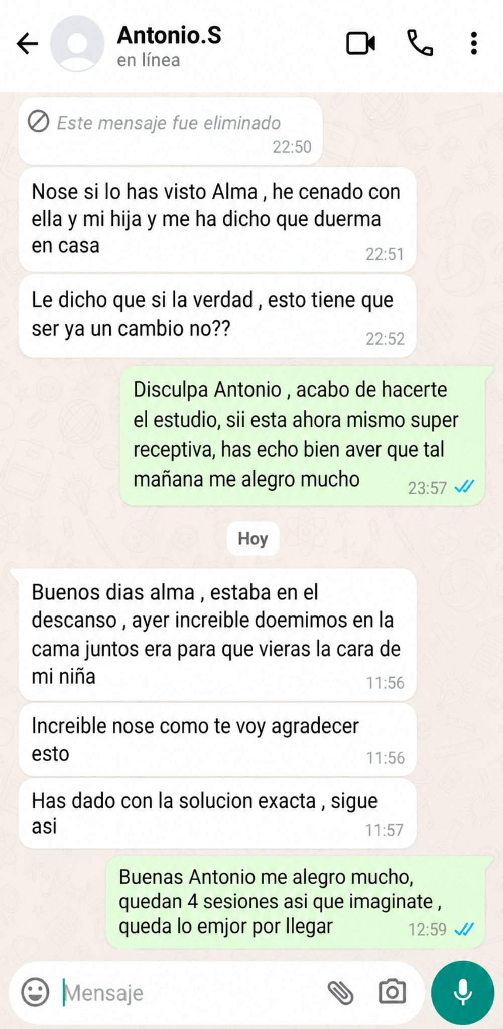 Conversación de cliente 3